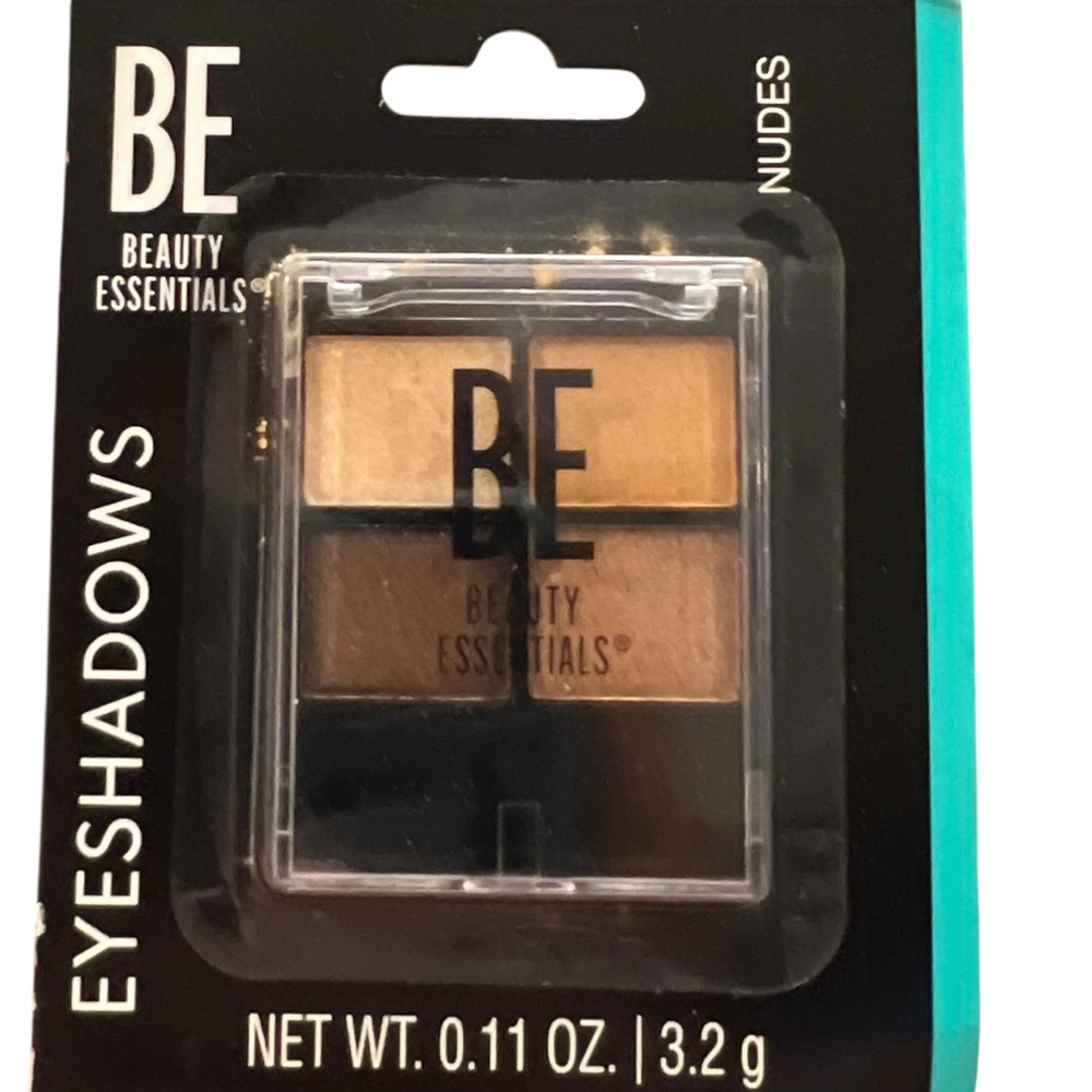 BE Beauty‎ Essentials Eyeshadow 4 Color Palette NEW NUDES Brown Beige Tan